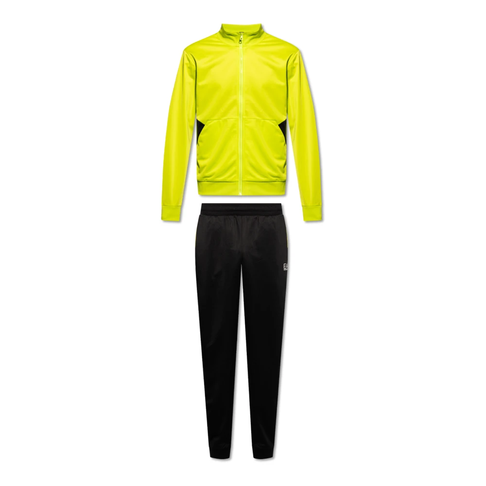 Emporio Armani EA7 Sweatshirt och sweatpants set Yellow, Herr