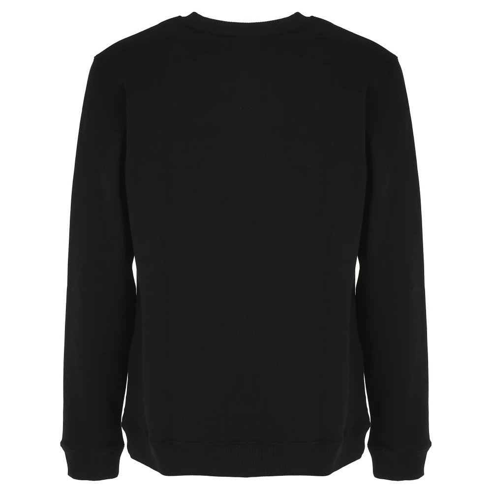 Dondup Zwarte Sweater met Logo Print Black Heren