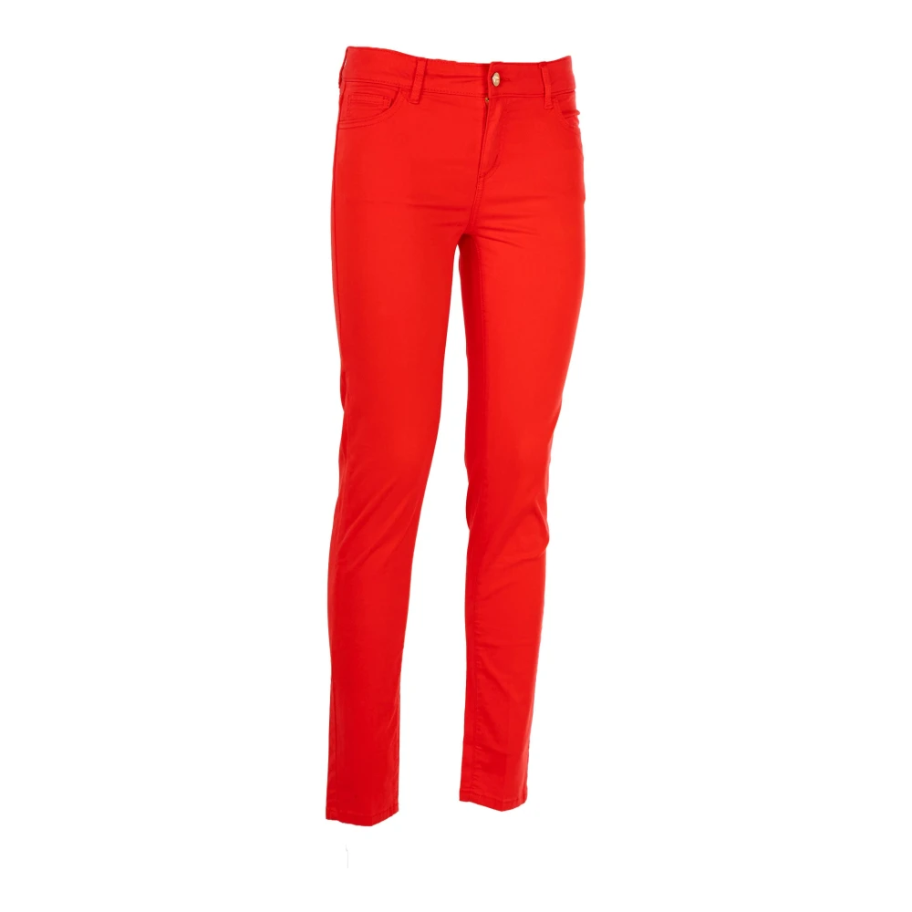 Fracomina Rode Skinny Broek Outlet Prijs Red Dames