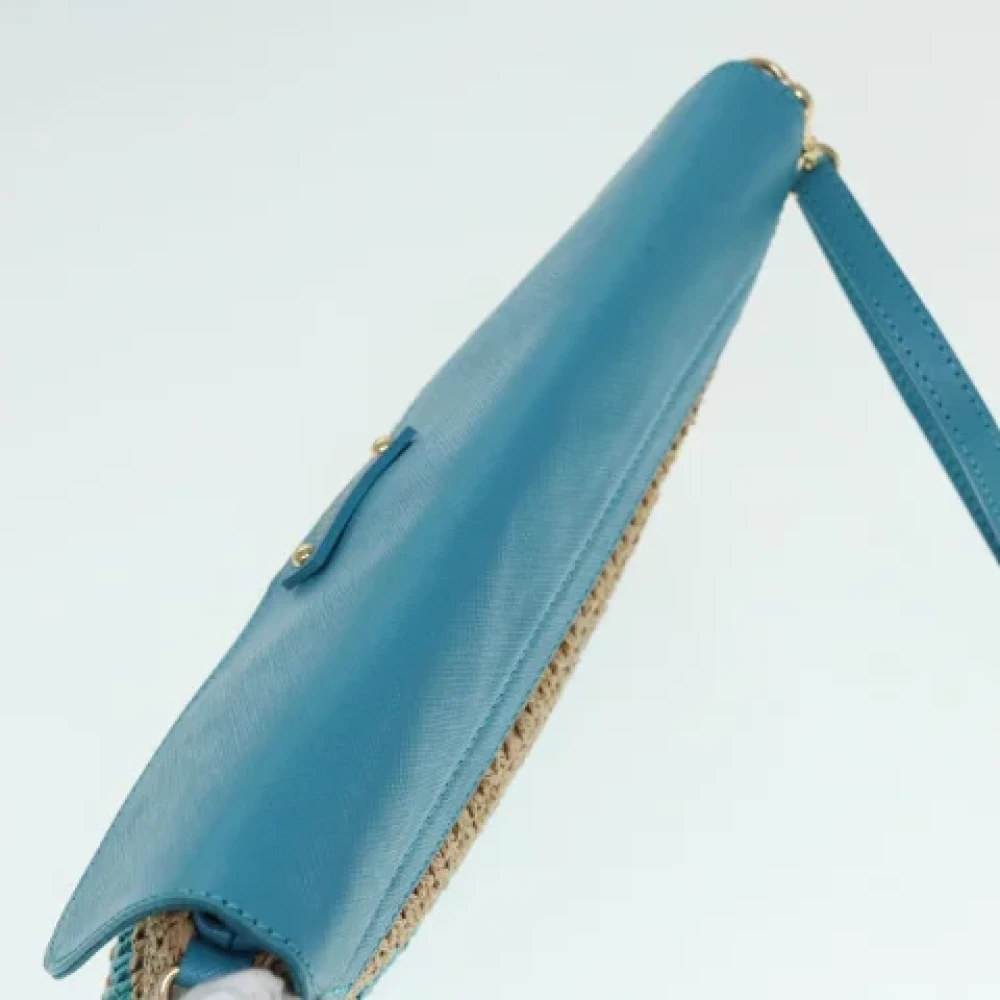 Burberry Vintage Pre-owned Fabric shoulder-bags Blue Dames