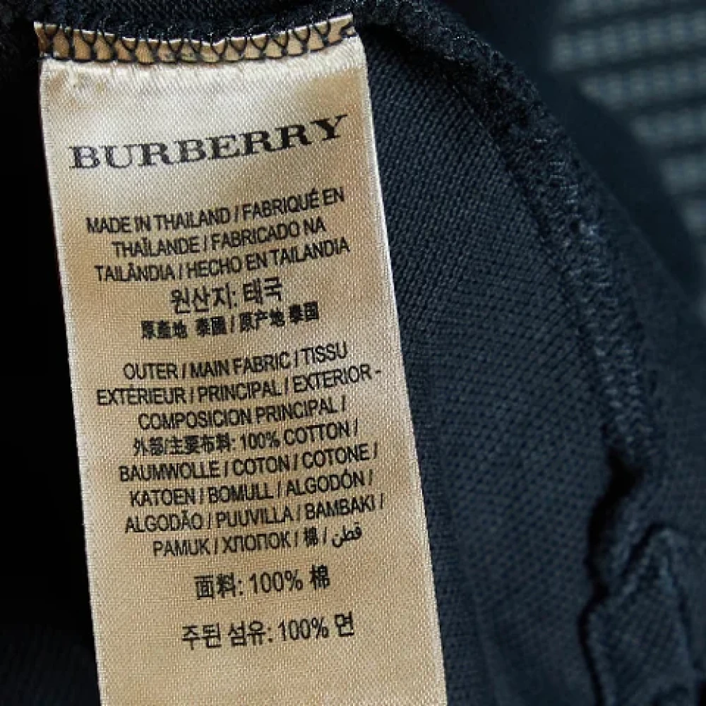 Burberry Vintage Pre-owned Cotton tops Black Dames