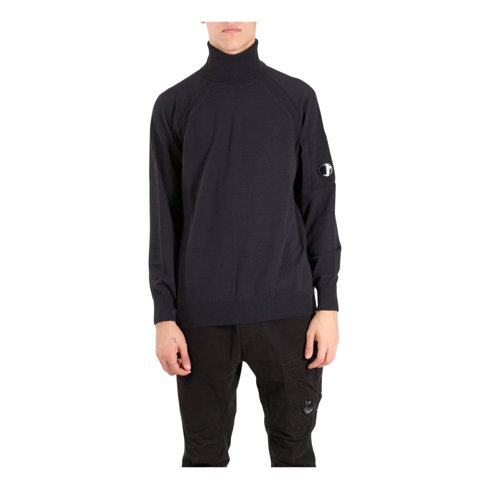 C.P. Company Merino Wol Geribbelde Coltrui Gray Heren