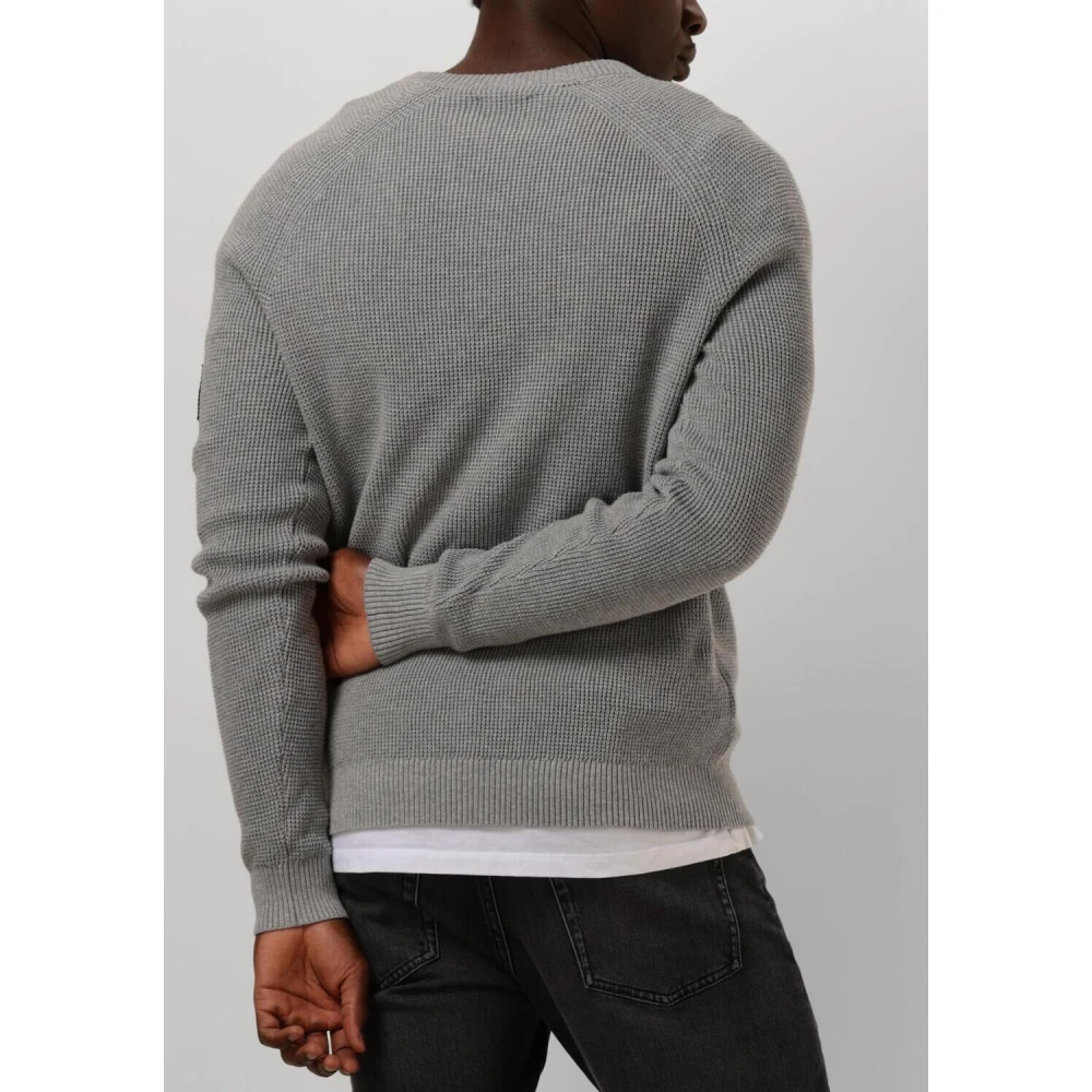 Calvin Klein Casual Badge Easy Sweater Gray Heren