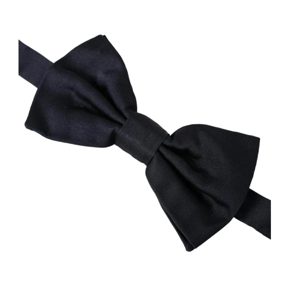 Dolce & Gabbana Donkerblauwe Zijden Strik Blue Heren