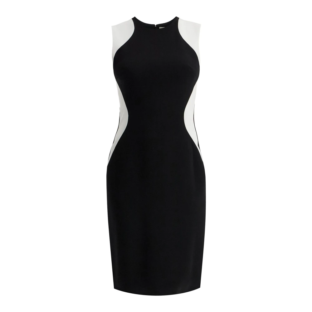 Stella Mccartney Contrastpaneel Mini Jurk Black Dames