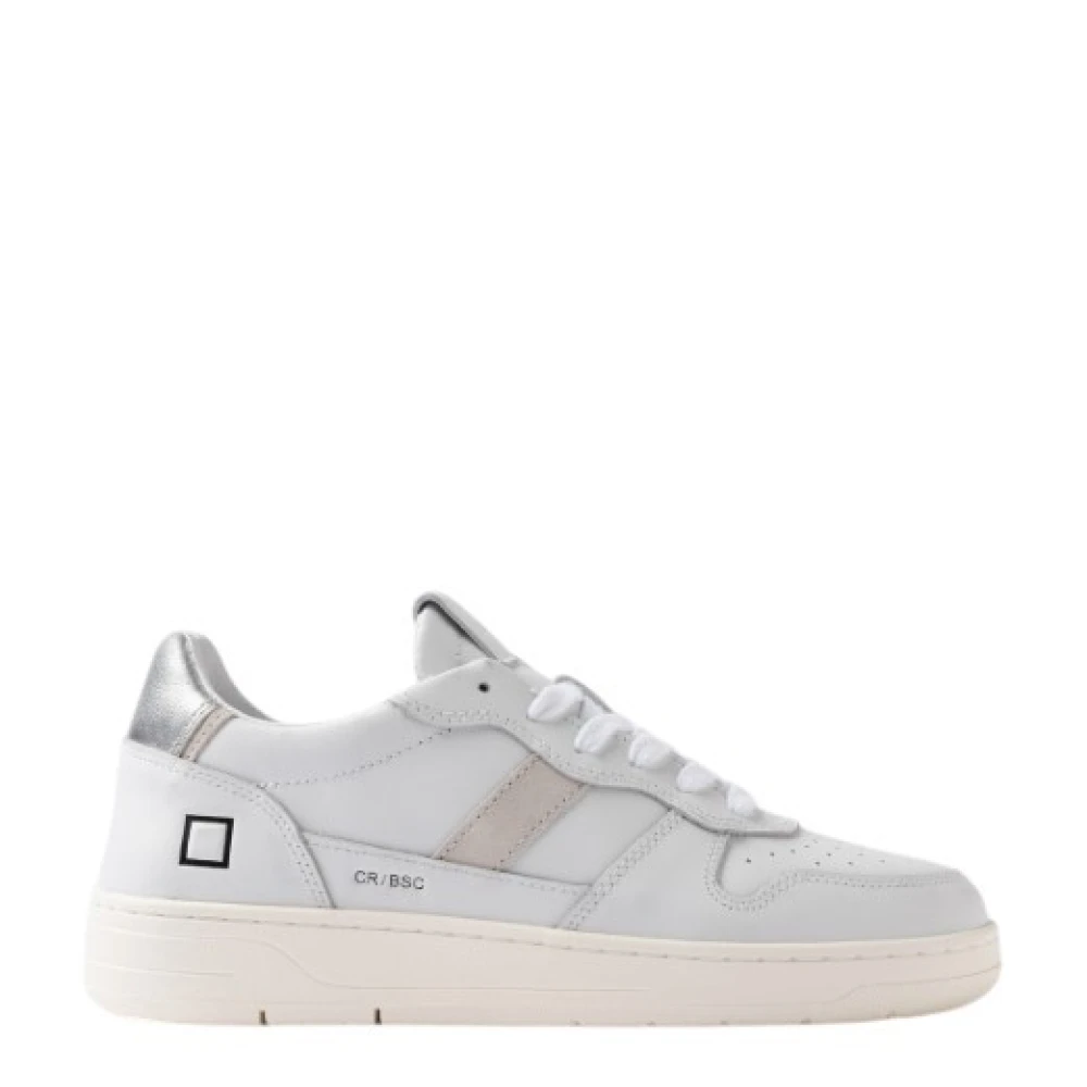D.a.t.e. Witte Sneakers met Geperforeerde Neuskap Dames Schoenen