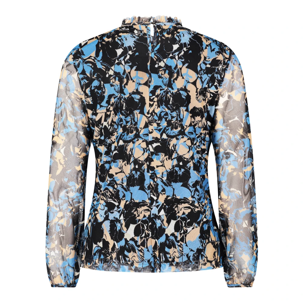Betty & Co Bloes met gerimpelde halslijn Multicolor Dames