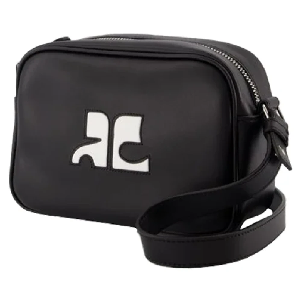 Courrèges Leather crossbody-bags Black Dames