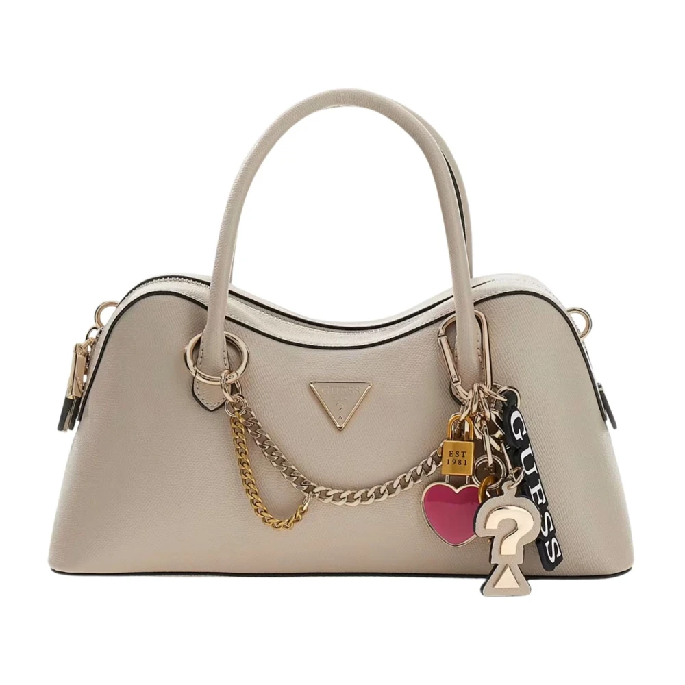 Guess Women's Brown Handbags, One Size, Davina Satchel