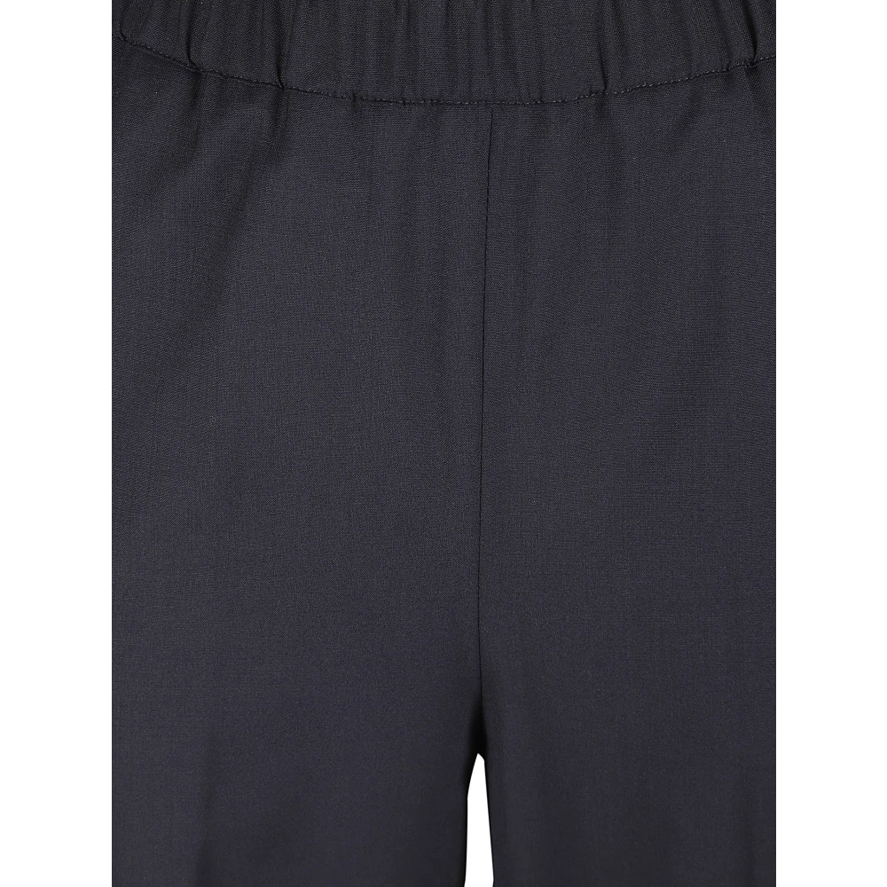 Fabiana Filippi Blauwe Wollen Rechte Pijp Broek Blue Dames