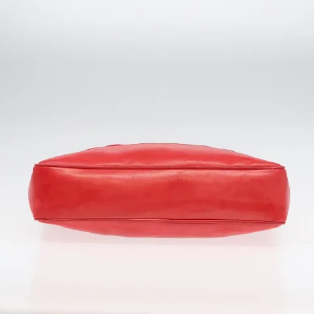 Chanel Vintage Pre-owned Leather shoulder-bags Red Dames