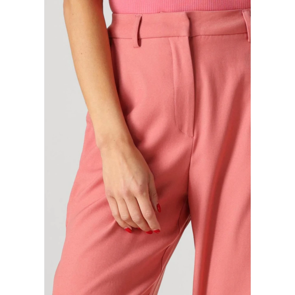 Minus Roze Straight Leg Broek Livina Pink Dames
