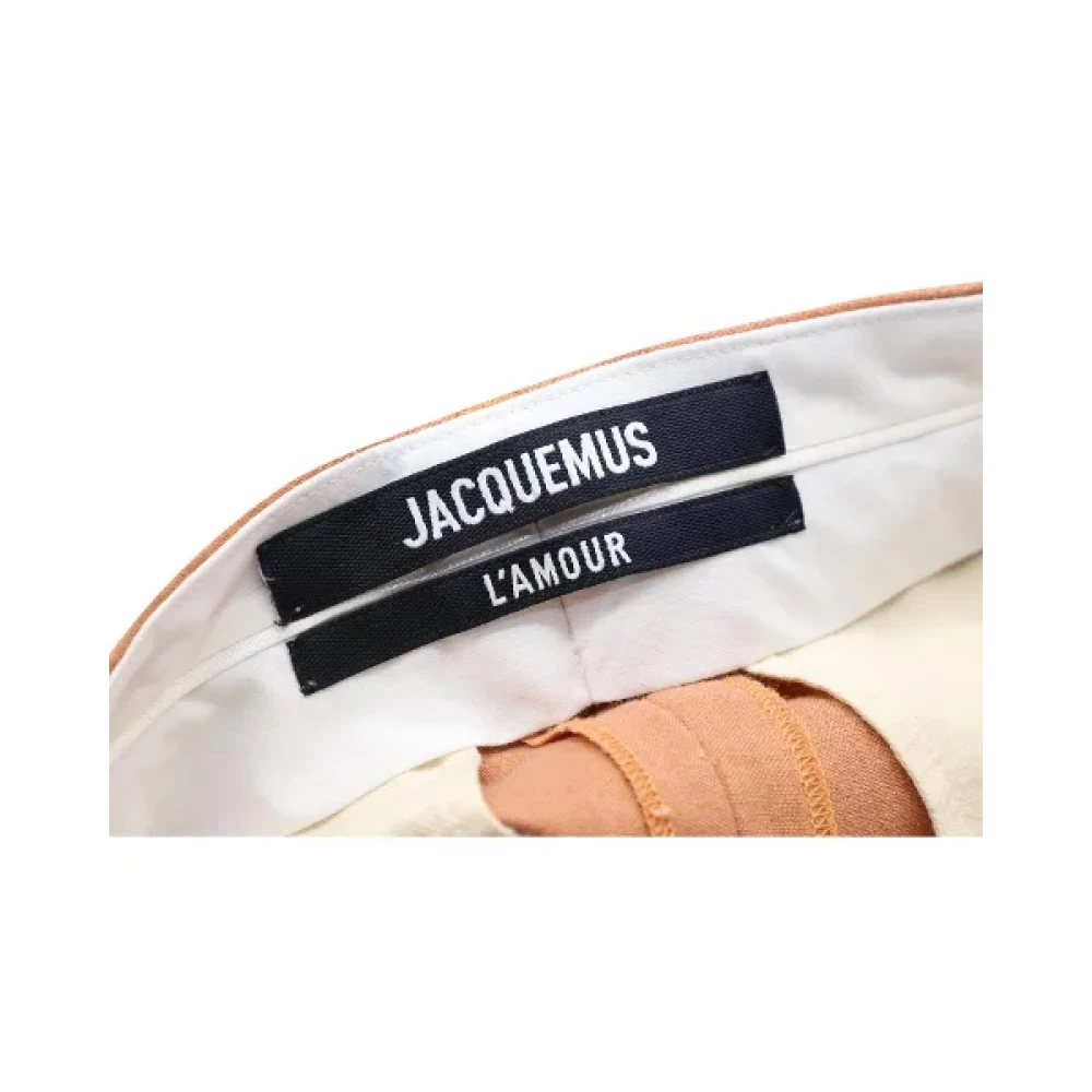 Jacquemus Pre-owned Wool bottoms Orange Dames