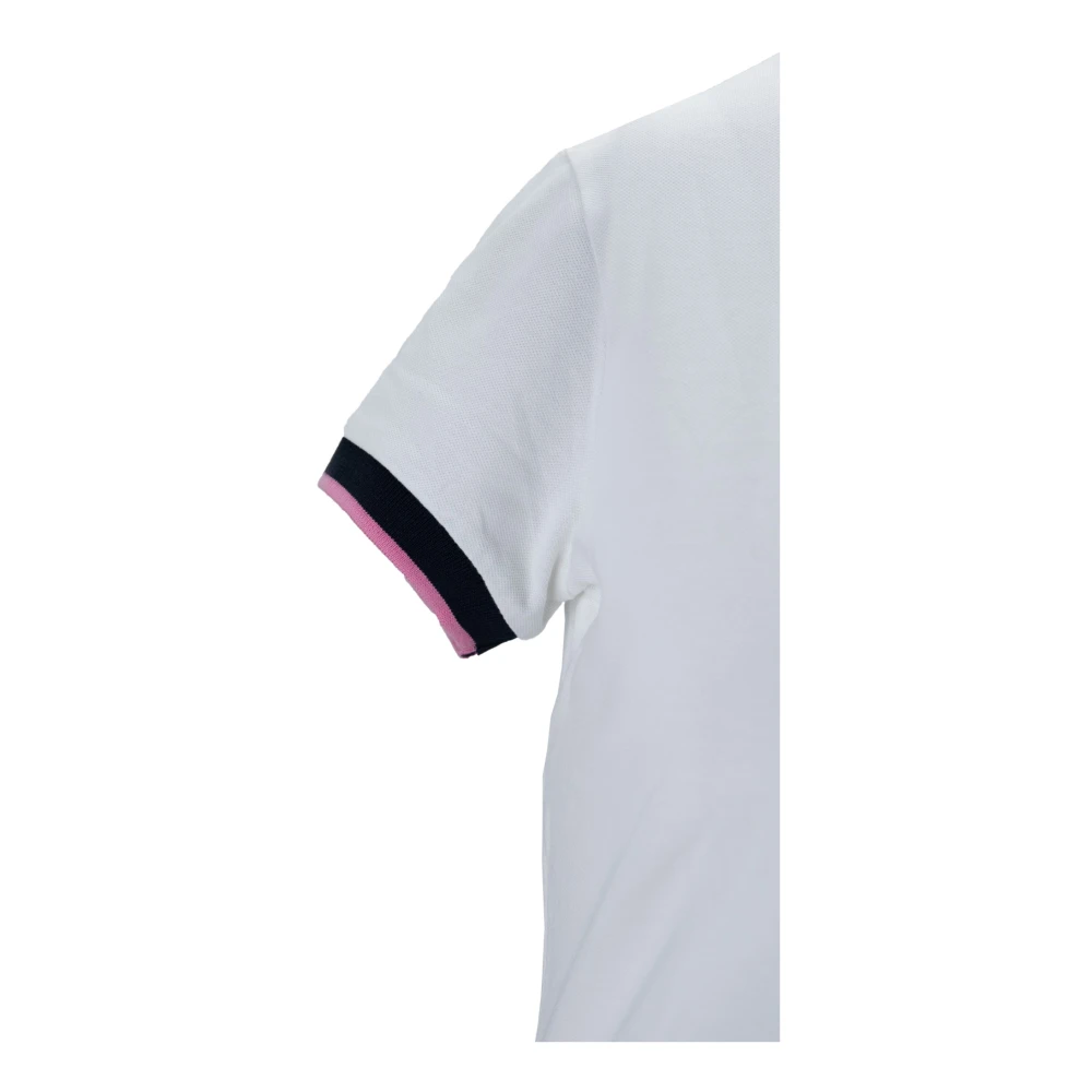 Colmar Polo Jurk met Korte Mouwen en Knoop White Dames