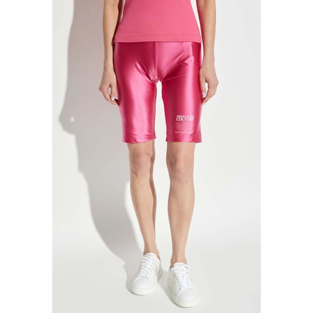 Versace Jeans Couture Korte leggings Pink Dames