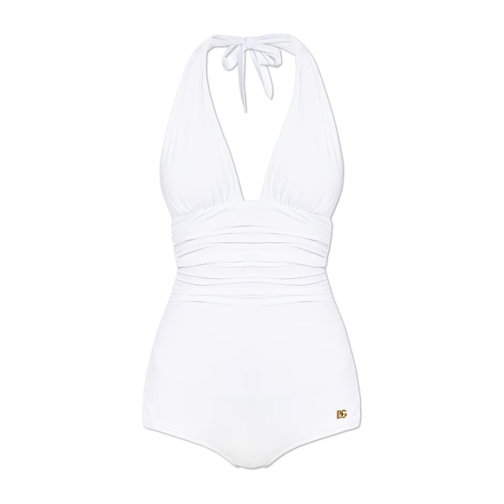 Dolce & Gabbana Women's White Swimsuits, M, One-Piece Swimsuit
