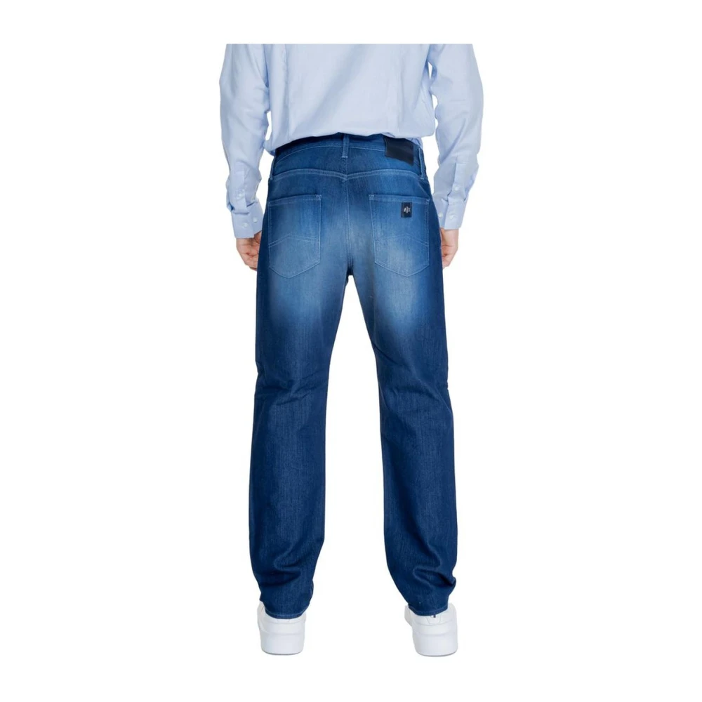 Armani Exchange Blauwe Katoenmix Jeans & Broeken Blue Heren
