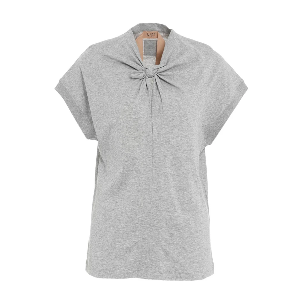 N21 T-Shirts Gray Dames