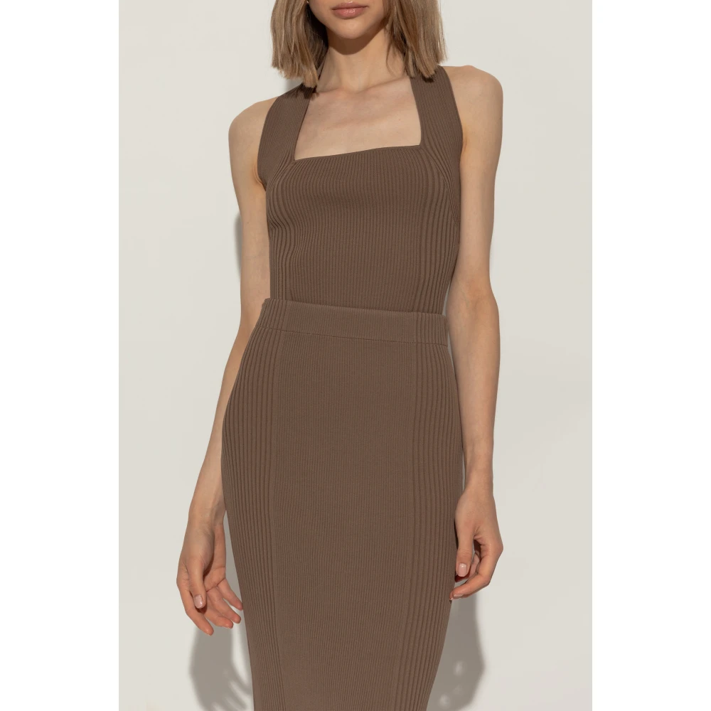 By Malene Birger Gestreepte top met blote schouders Ronda By Herenne Birger Brown Dames