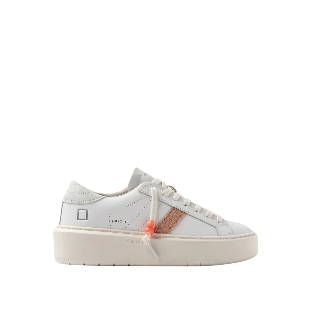 D.a.t.e. Women's White Hill Low Platform - Sneakers - 6 Uk - Shoes