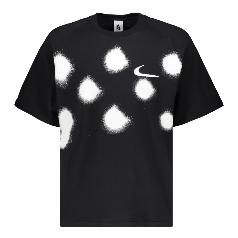 Off White T-shirt med kort ärm och sprayprint Black, Herr