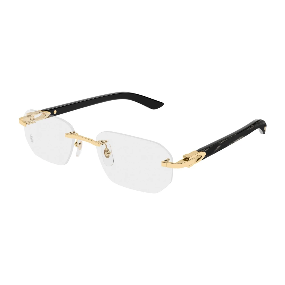 Cartier Men's Yellow Glasses, 55 Mm, Eyeglasses