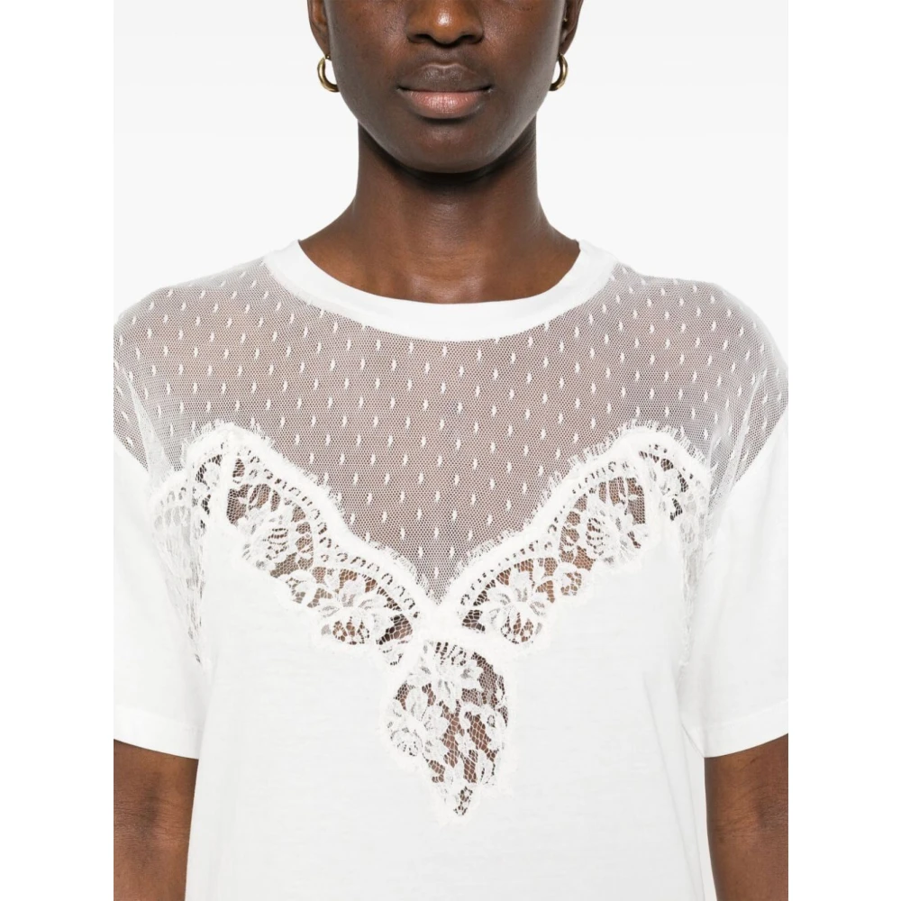 Ermanno Scervino Witte Basic T-shirt White Dames