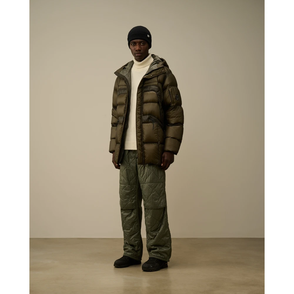 C.P. Company Lange donsjas in Grape Leaf Green Heren