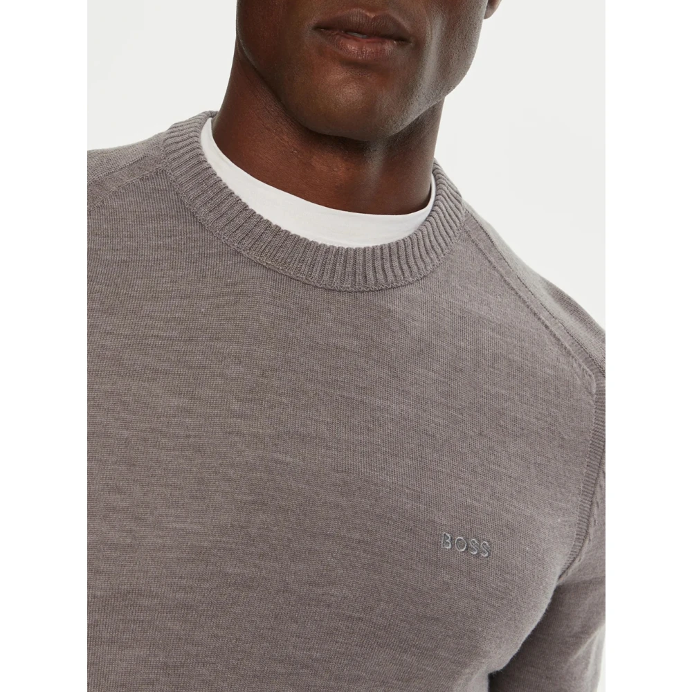 Hugo Boss Heren Avac_C Sweater in Grijs Gray Heren