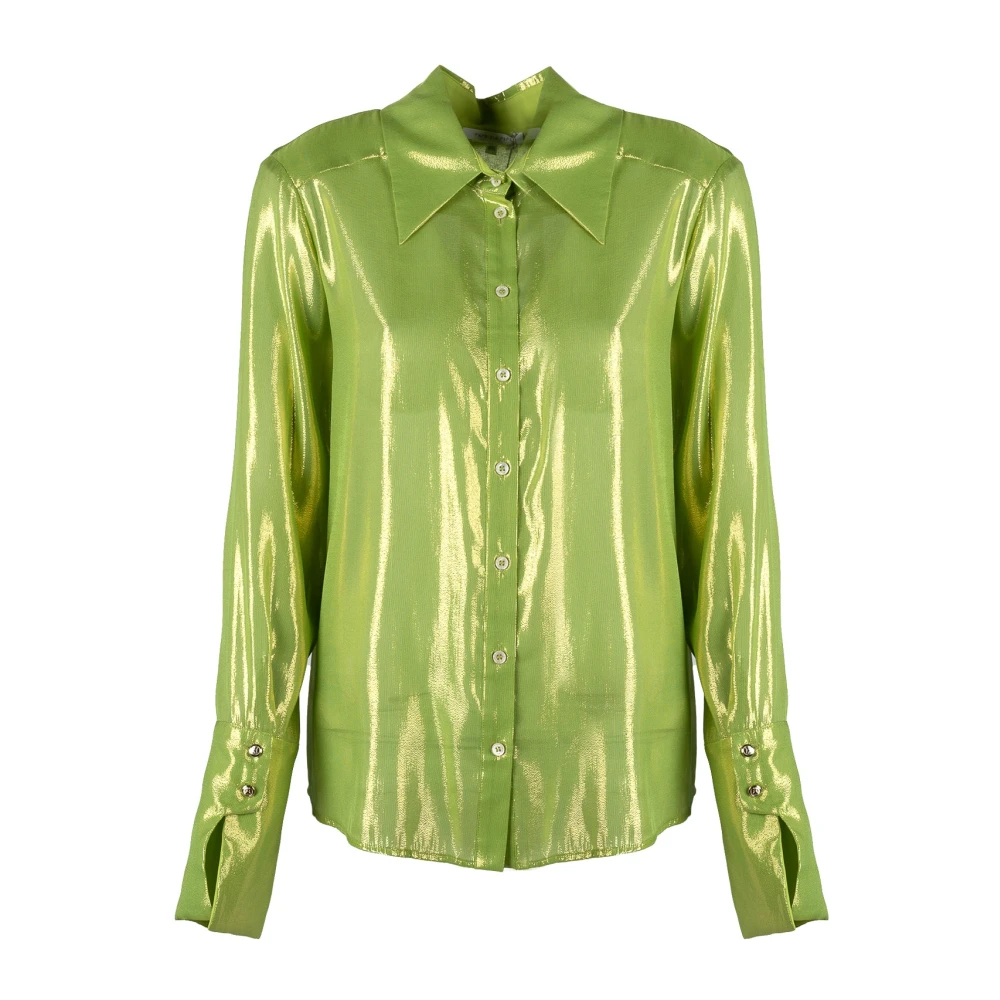 Patrizia Pepe Donna Verde - Elegante Camicia Di Seta - Blouses & Shirts - S