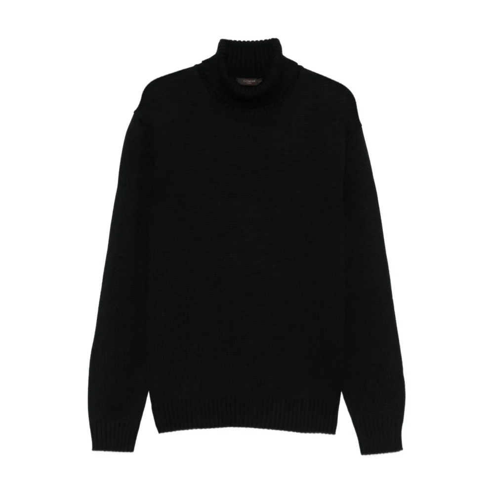 Zanone , Turtlenecks, Male, Black, 3XL, Turtleneck Jumper