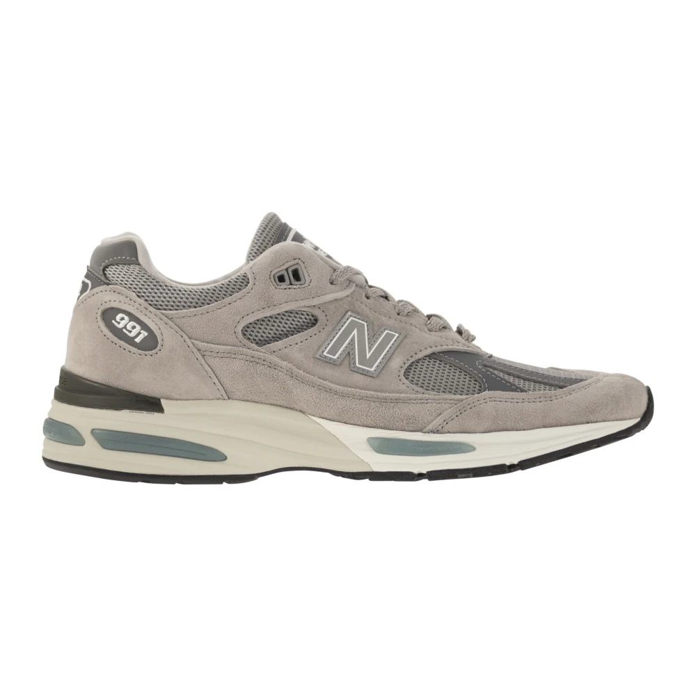 New Balance Men's Multicolor Sneakers, 8 Uk, 991V1 Trainers With Abzorb Technology
