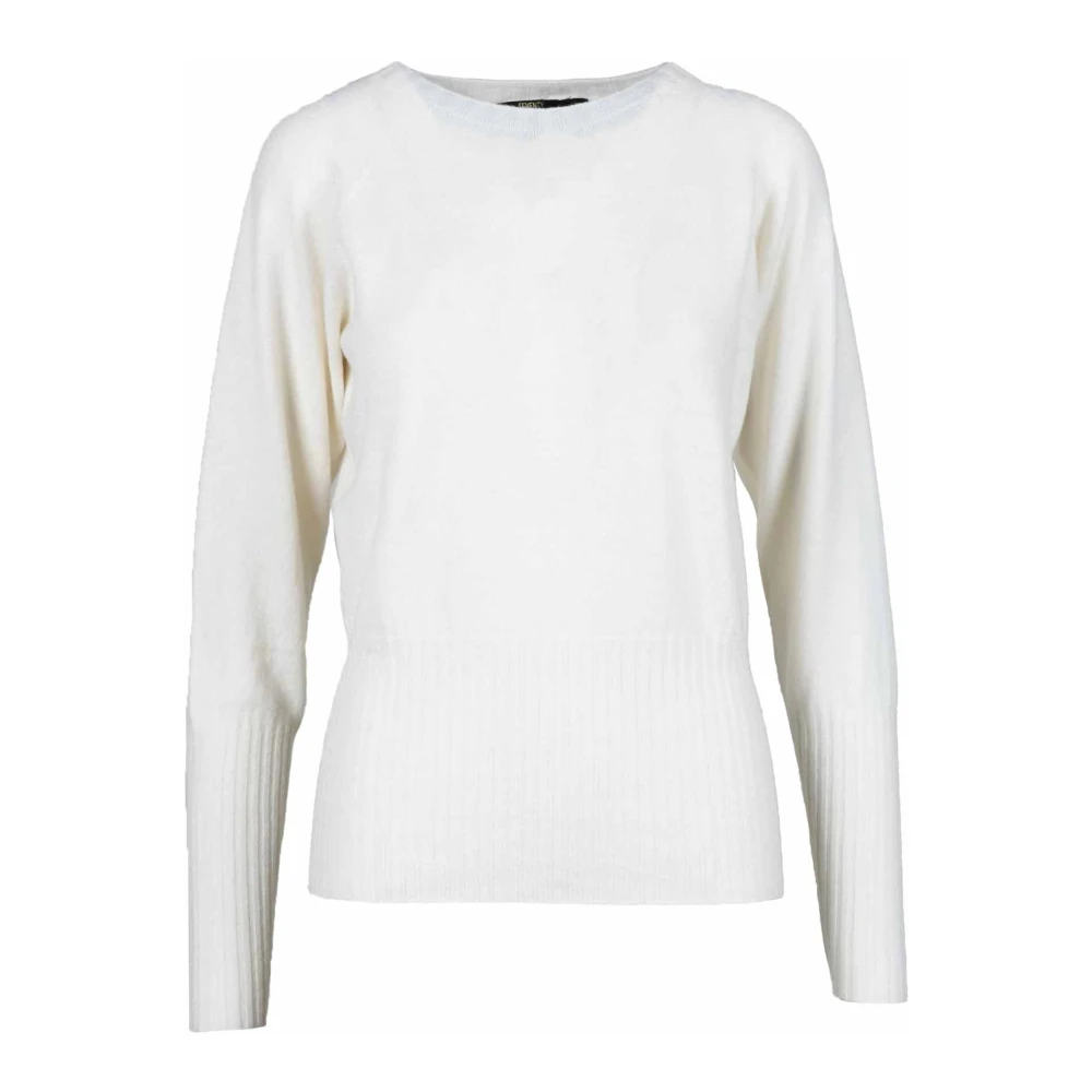 Seventy Wol Kasjmier Gebreide Trui White Dames