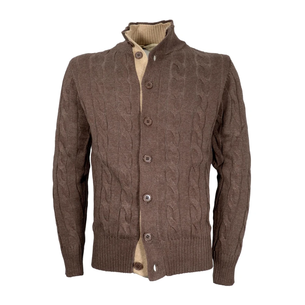 Cashmere Company Bruine Cashmere en Wol Vest Brown Heren