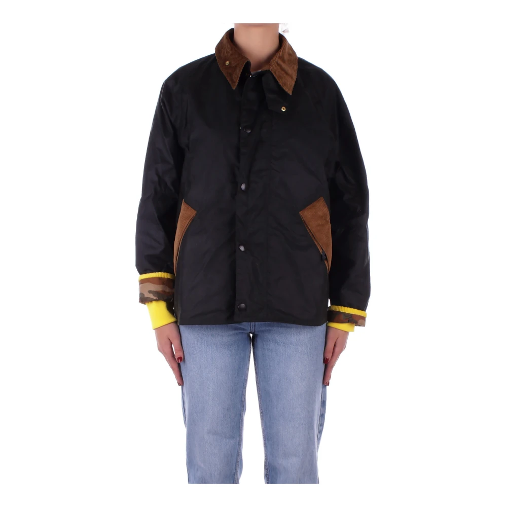 Barbour Flower Mountain Jassen met Zijlogo Blue Dames