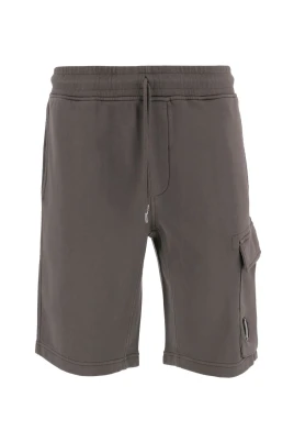 Cotton Diagonal Fleece Cargo Sweatshorts