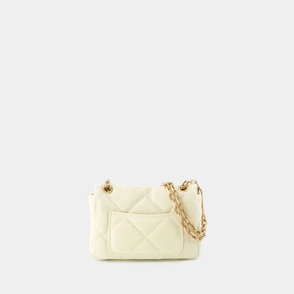 Vanessa Bruno Gele Moon Bag Linnen Stijl Yellow Dames
