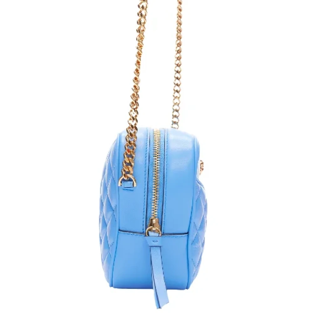 Versace Leather shoulder-bags Blue Dames