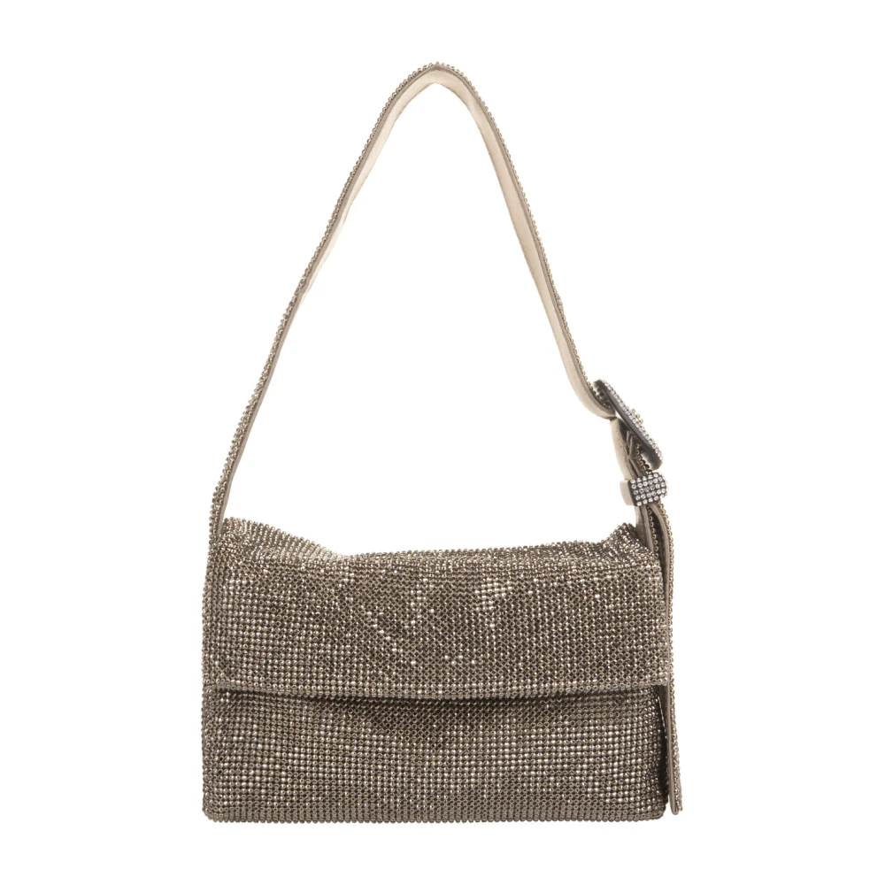 Benedetta Bruzziches Kristal Mesh Schoudertas A Kiss In The Dark Brown Dames