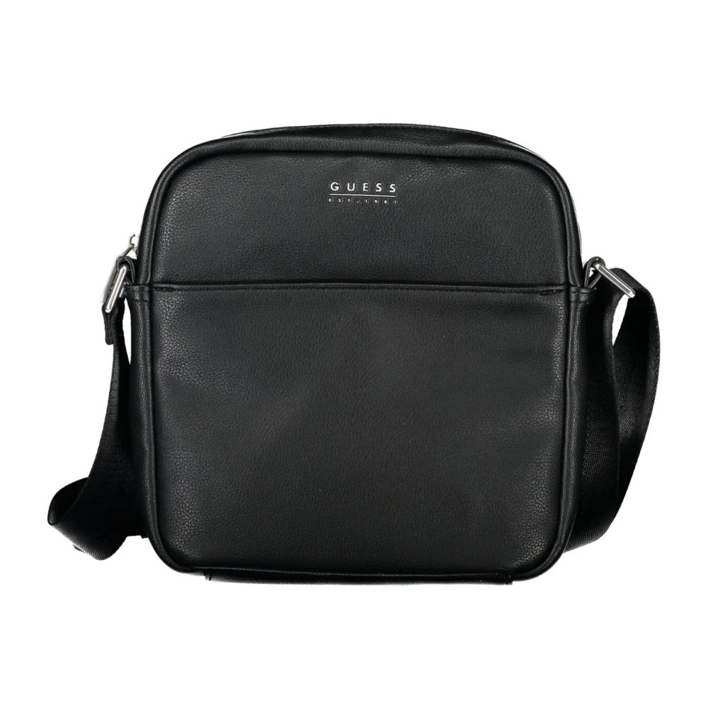 Guess Svart Herr Crossbody-väska med Fickor Black, Herr