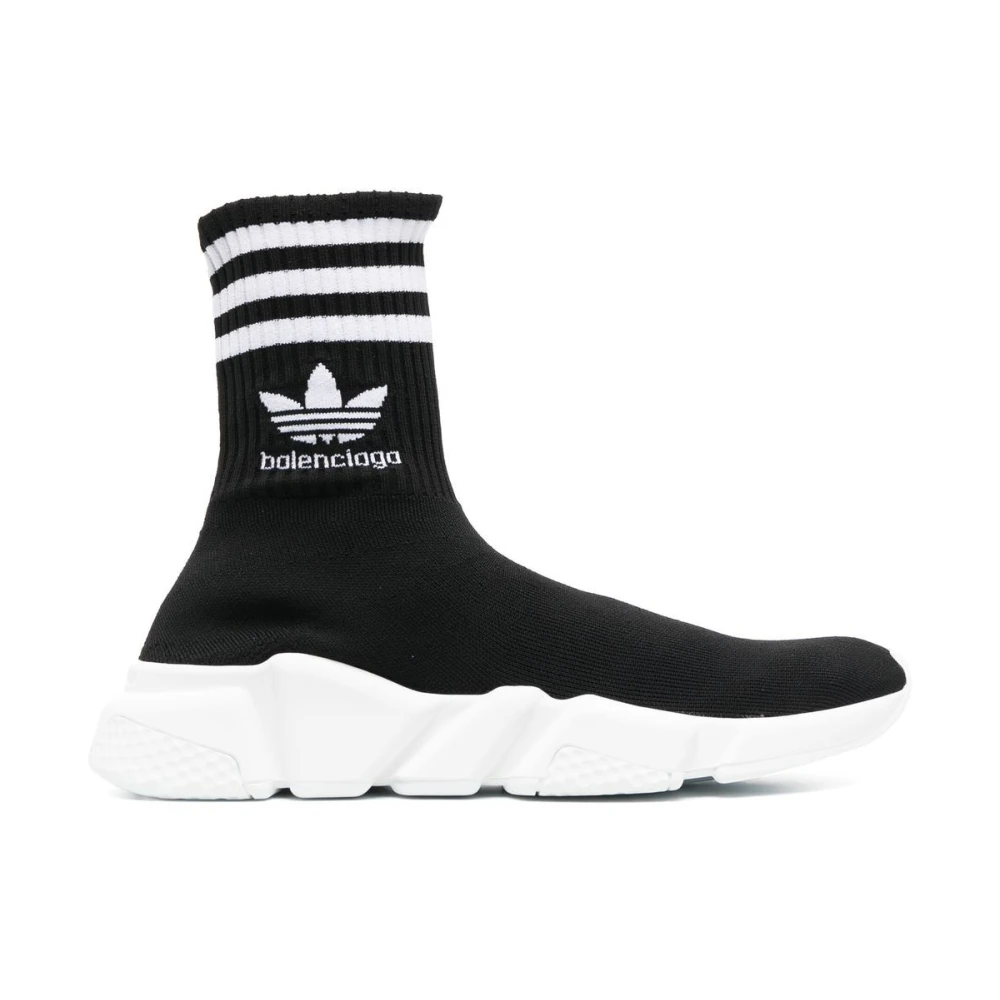 Balenciaga Zwarte x Adidas Speed High-Top Sneakers Dames Schoenen