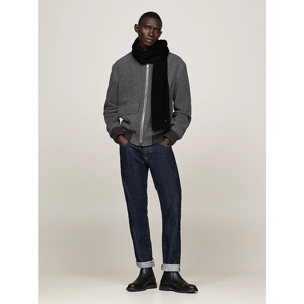Tommy Hilfiger Kasjmier Sjaal Stijlvolle Wintermode Black Unisex