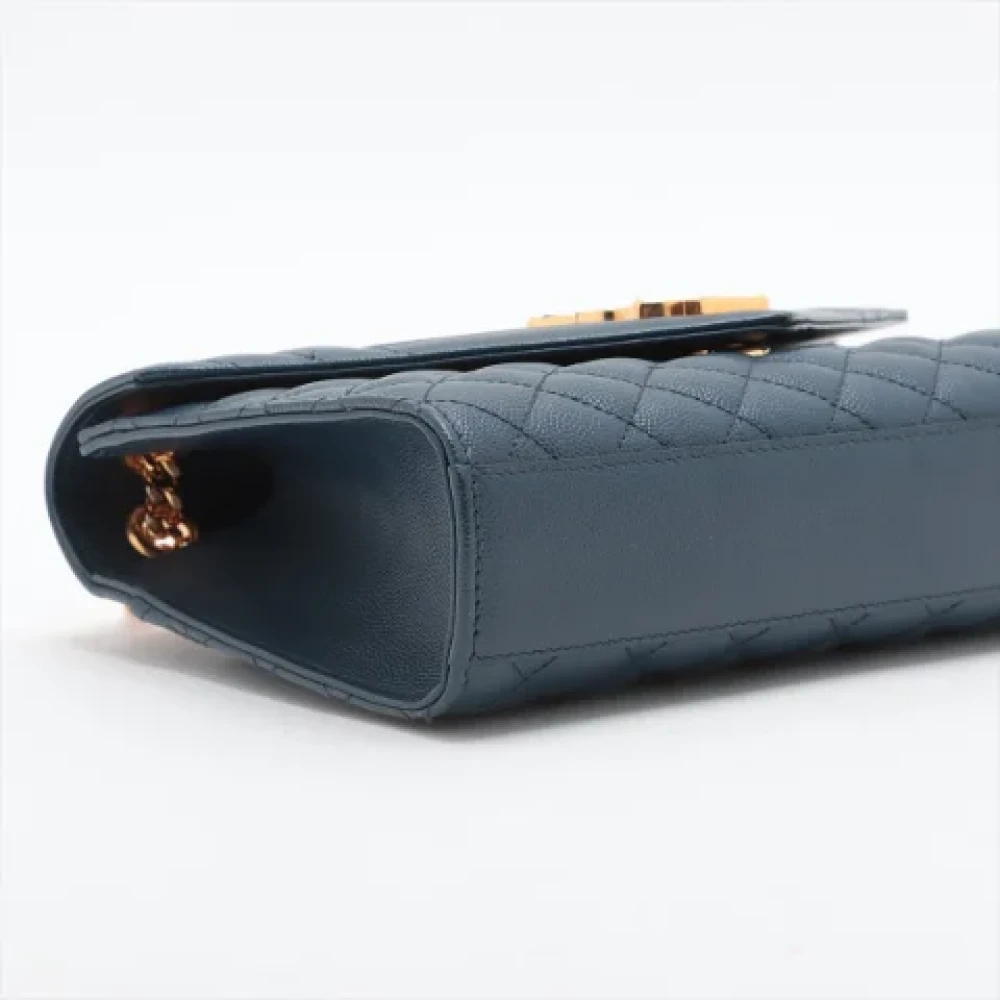 Yves Saint Laurent Vintage Pre-owned Envelope Medium Bag Blue Dames