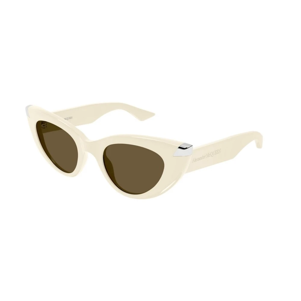 Alexander Mcqueen Unisex Beige Authentic Glasses With Top-Notch Service