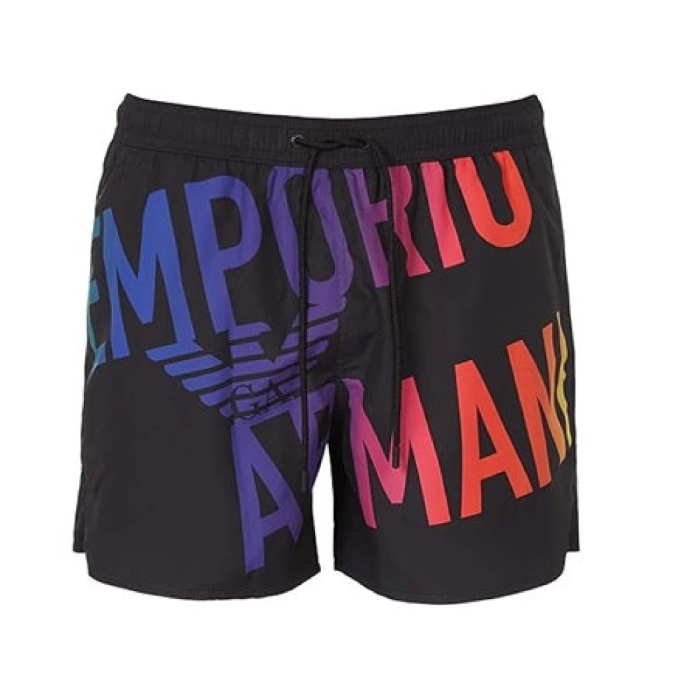 Emporio Armani Uomo Nero Costumi Da Bagno, L, New,