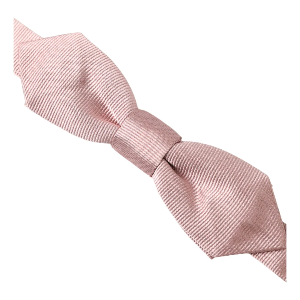 Dolce & Gabbana Verstelbare Hals Mannen Vlinderdas Pink Heren