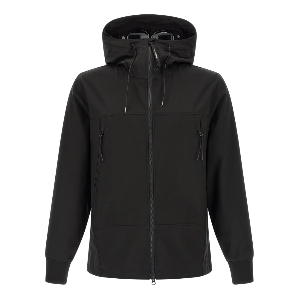 C.p. Company Men's Black Light Jackets, M, Shell-R Goggle Jacket