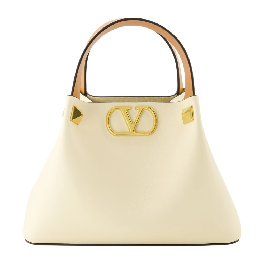 Valentino Garavani Beige Mini Cabas - Female - Handbags - One Size - Bags