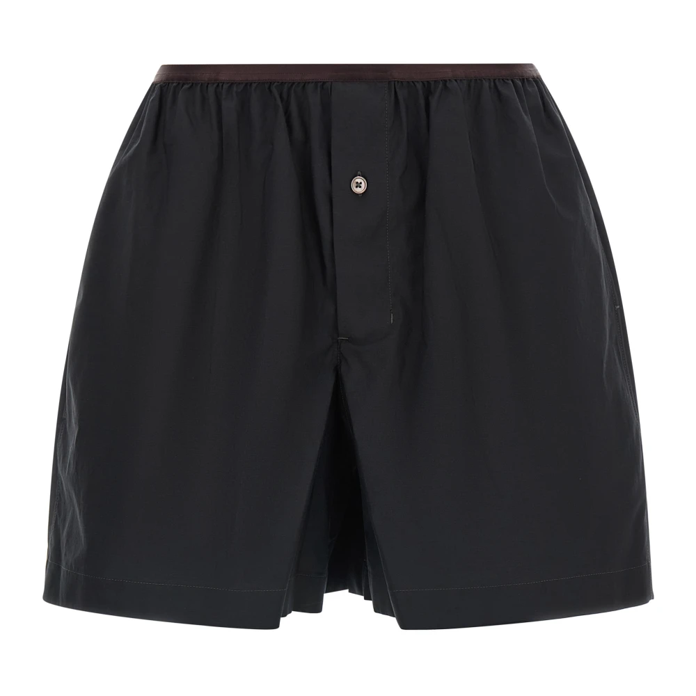 Lemaire Women's Gray Short Shorts, 2XS, Boxer Shorts