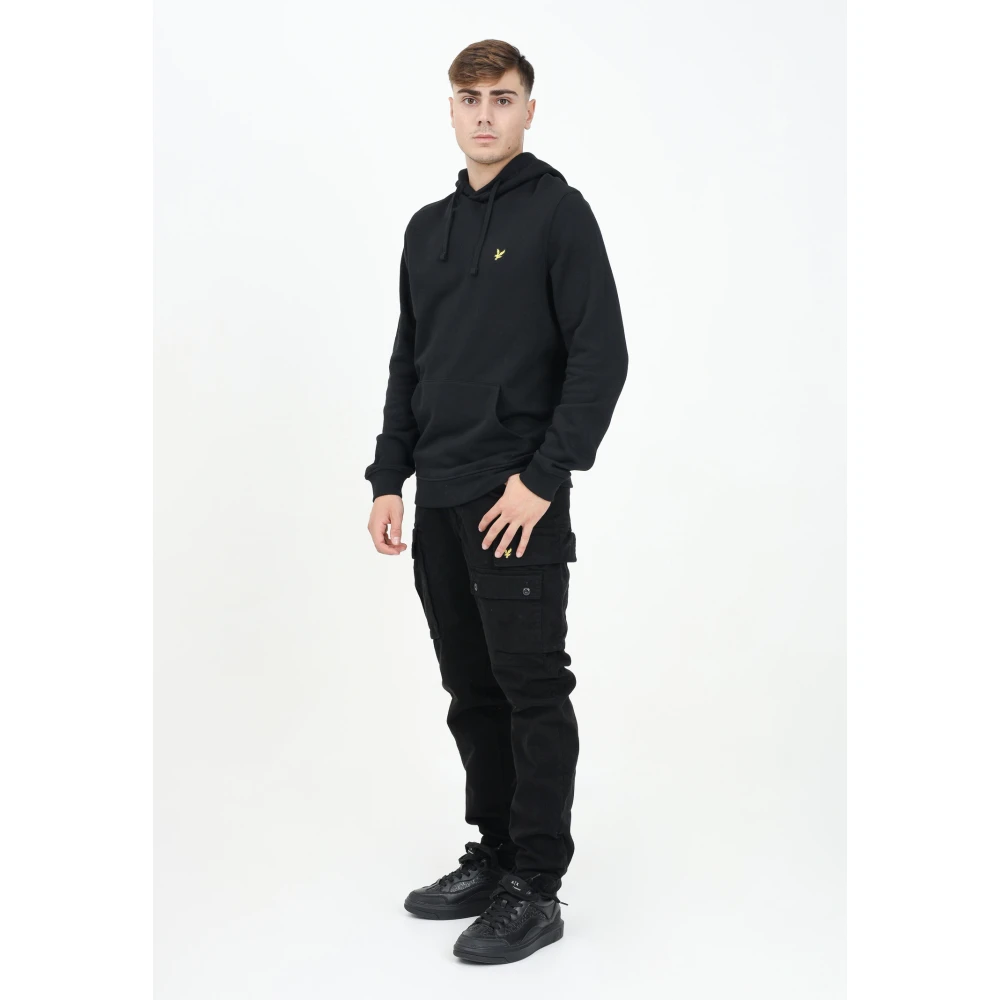 Lyle & Scott Cargo broek met meerdere zakken Black Heren